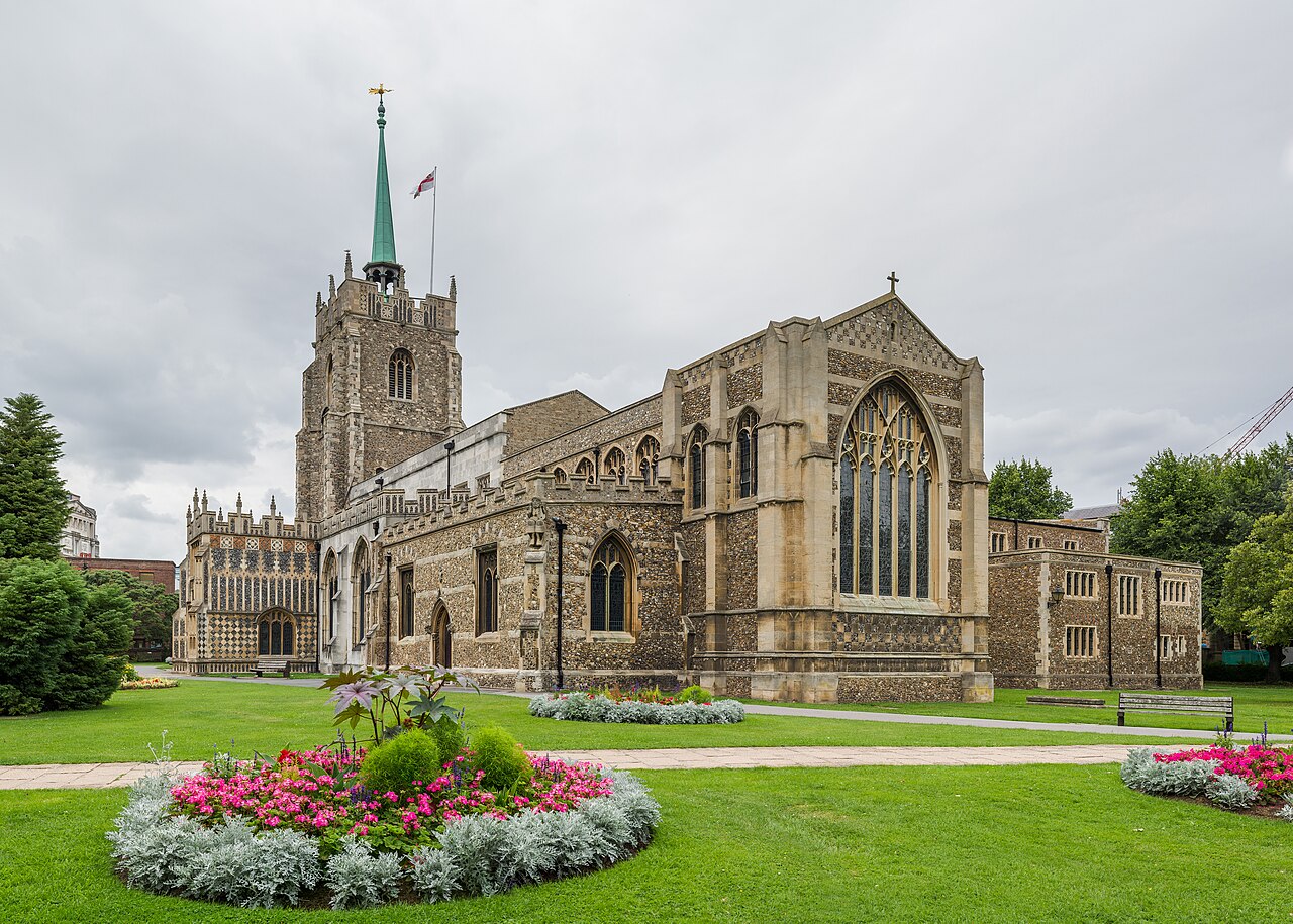 Chelmsford Cathedral in the centre of Chelmsford, Essex