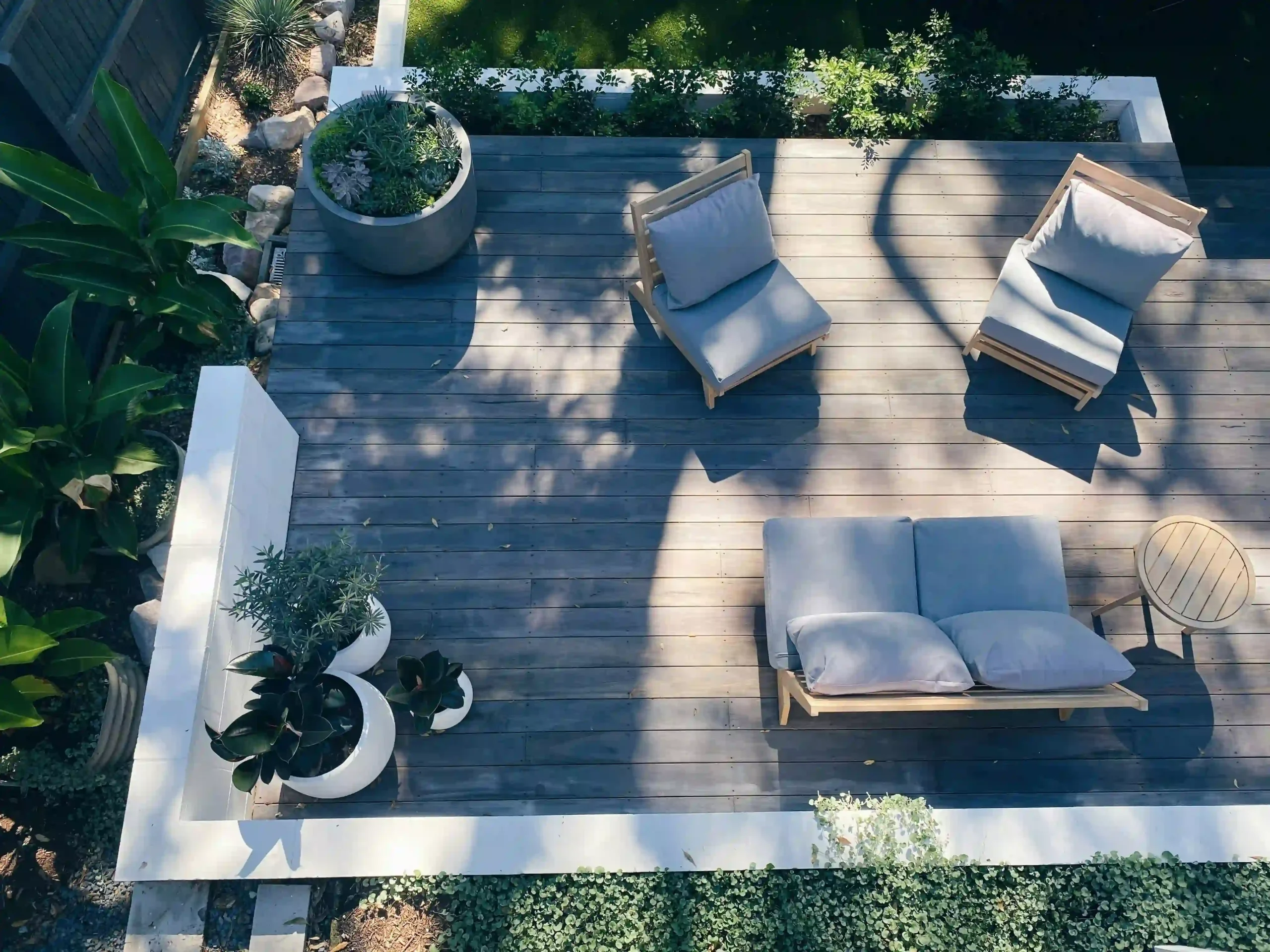 Garden decking built by a carpenter in Essex